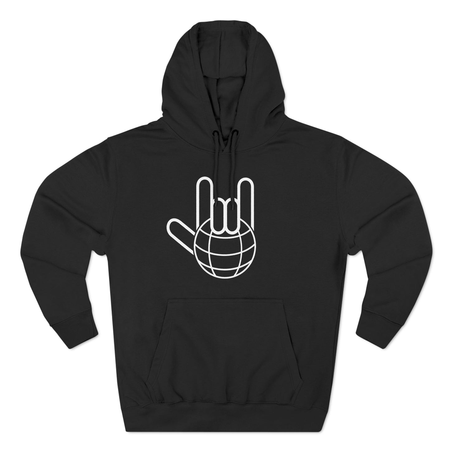 Three-Panel Fleece Hoodie