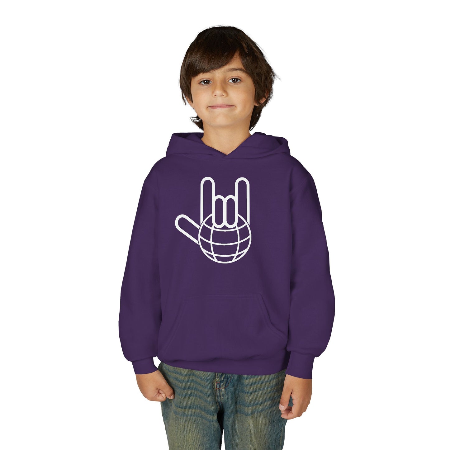 Youth Hoodie — Deaf Child Hope Charity Logo (Providing Hope for Deaf Children in Poverty)