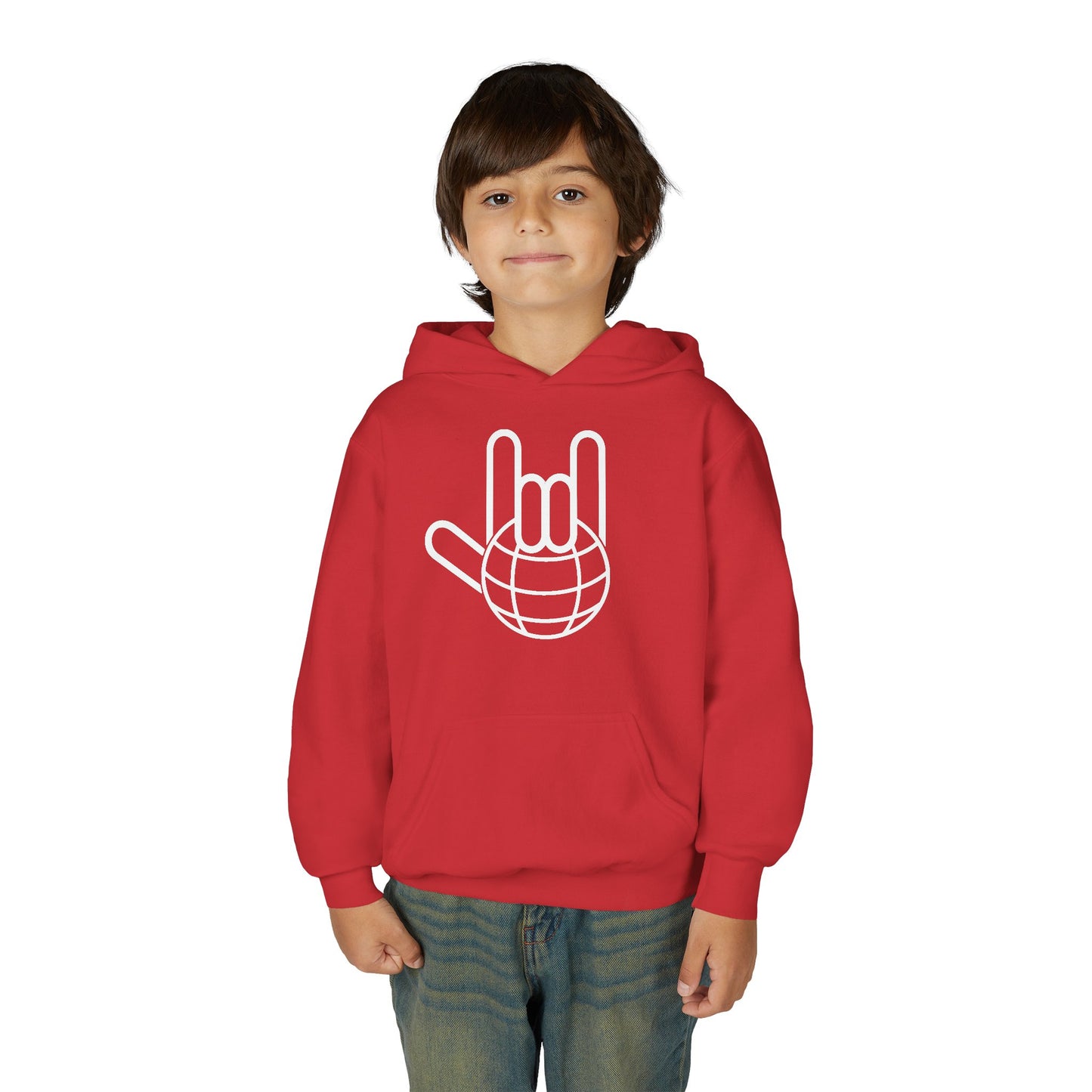 Youth Hoodie — Deaf Child Hope Charity Logo (Providing Hope for Deaf Children in Poverty)